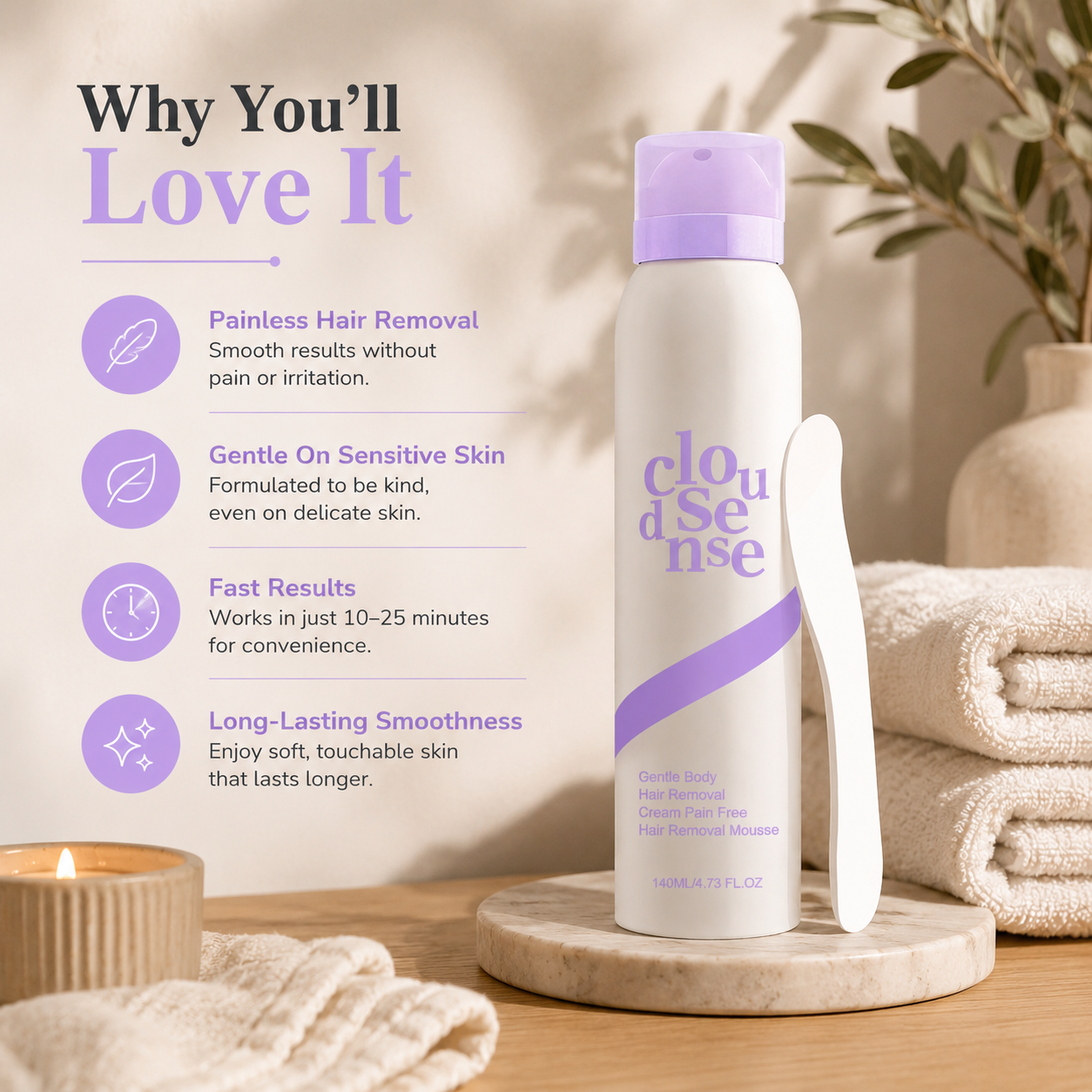 ZORYVAA Hair Removal Mousse